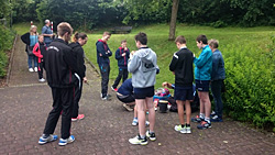 Gemeinsames Grillen des Wetterauer Teams