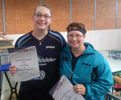 Traumdoppel Eileen McChesney und Betti Bauer - Sieger in der D-Klasse Damen